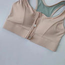 Sujetador deportivo con cremallera frontal, ropa interior deportiva a prueba de golpes, sujetador de yoga de alto impacto, chaleco de secado rápido para correr, sujetador de yoga para fitness, top para mujer