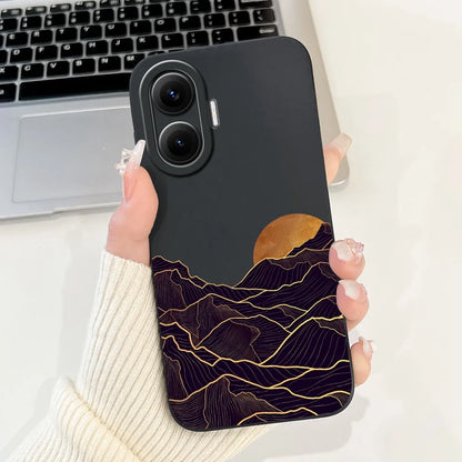 For Xiaomi Poco F7 Phone Cover For Redmi Turbo 4 Pro 5G Case Silicone Cute Cartoon Fashion Luxury Love Shockproof Bumper Funda