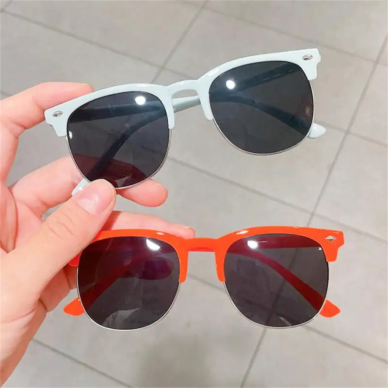 Nuevas gafas de sol para niños, modernas, coloridas, reflectantes, para niños y niñas, con protección UV400, para ciclismo al aire libre, de alta definición.