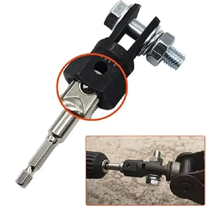 Adaptador de gato de tijera de 1/2 pulgada, adaptador de acero al cromo vanadio, llave inglesa, herramienta para taladro de gato automotriz, adaptadores para taladros de impacto, enchufe
