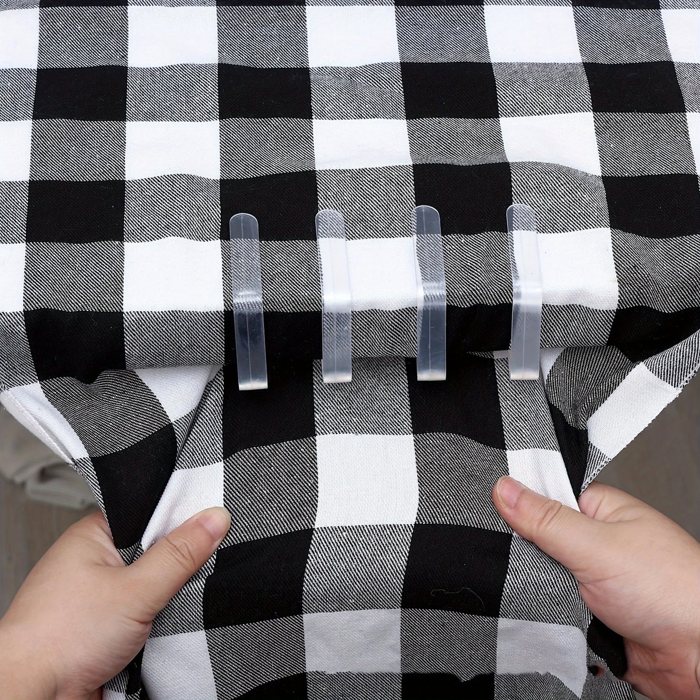 6pcs/12pcs Clear Tablecloth Clips, Picnic Table Cloth Clip, Windproof Table Cover Holder Clamps For Home, Kitchen, Restaurant