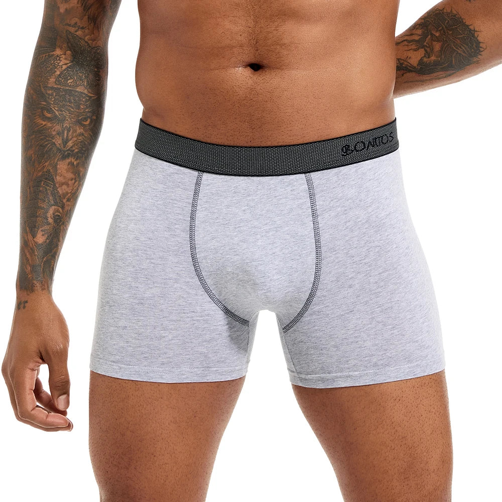 Brand Underwear Men Boxer Shorts For Men Panties Boxershorts Long Underpants Natural Cotton High Quality sexy homme hot calecon
