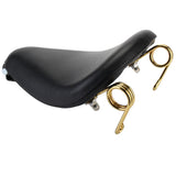 12" Motorcycle Universal PU Solo Driver Seat Springs Bracket Mount Kit For Harley Honda Yamaha Kawasaki Suzuki Indian Triumph