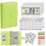 New A6 Budget Plan Notebook Cash Envelope Saving Money 6-Hole Binder for Financial Management A6 Loose-Leaf Notebook Binder