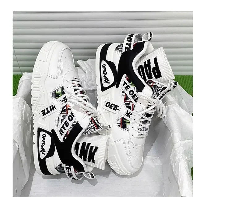 Casual Fashion Leather Sneakers New Skateboard Men's Shoes Outdoor Running Sports Shoes Hiking Tennis Platform Luxury Footwear