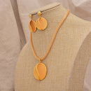 Jewelry Set For Women  Gold Plated With Necklace Pendant Nigerian Wedding Jewelry