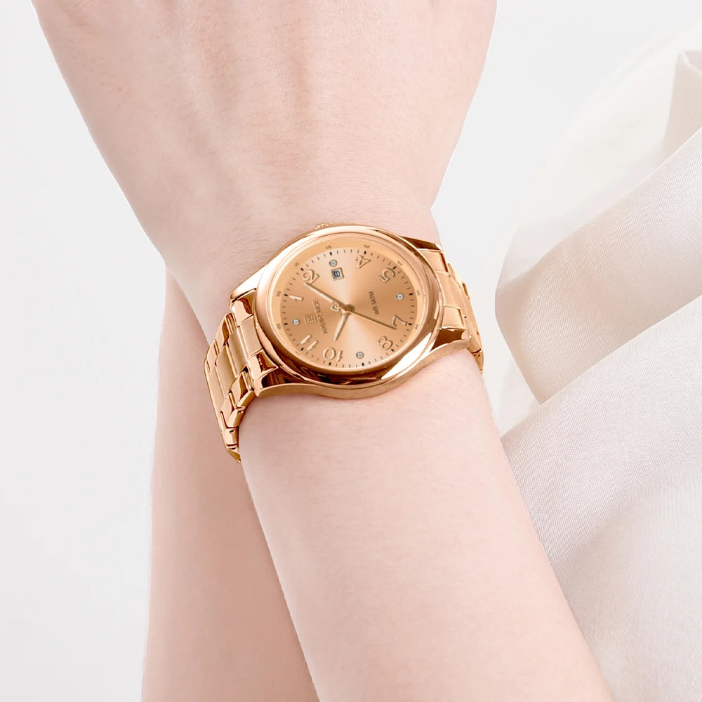 NAVIFORCE Luxury Watch for Women Waterproof Luminous Date Stainless Steel Ladies Quartz Watches Fashion Casual Wristwatch Girl