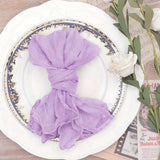 Set of 12 Gauze Cheesecloth Napkins Cloth Bulk Dinner Table Napkins for Home Wedding Valentine's Party Event Table Decoration