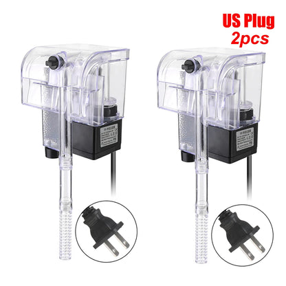 Purificador de agua sumergible con oxígeno, minibomba de agua, filtro para acuario, 250 l/h, enchufe UE/EE. UU., accesorios para acuario.