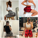 High Stretch Butt Lifting Tie Dye Fitness Shorts Women High Waist Summer Sport Yoga shorts Outdoors Sportwear