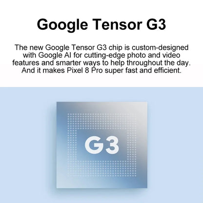 Versión global: Google Pixel 8 Pro 5G, Google Tensor G3, pantalla OLED LTPO de 6,7 pulgadas y 120 Hz, cámara principal de 50 MP, batería de 5050 mAh, IP68.