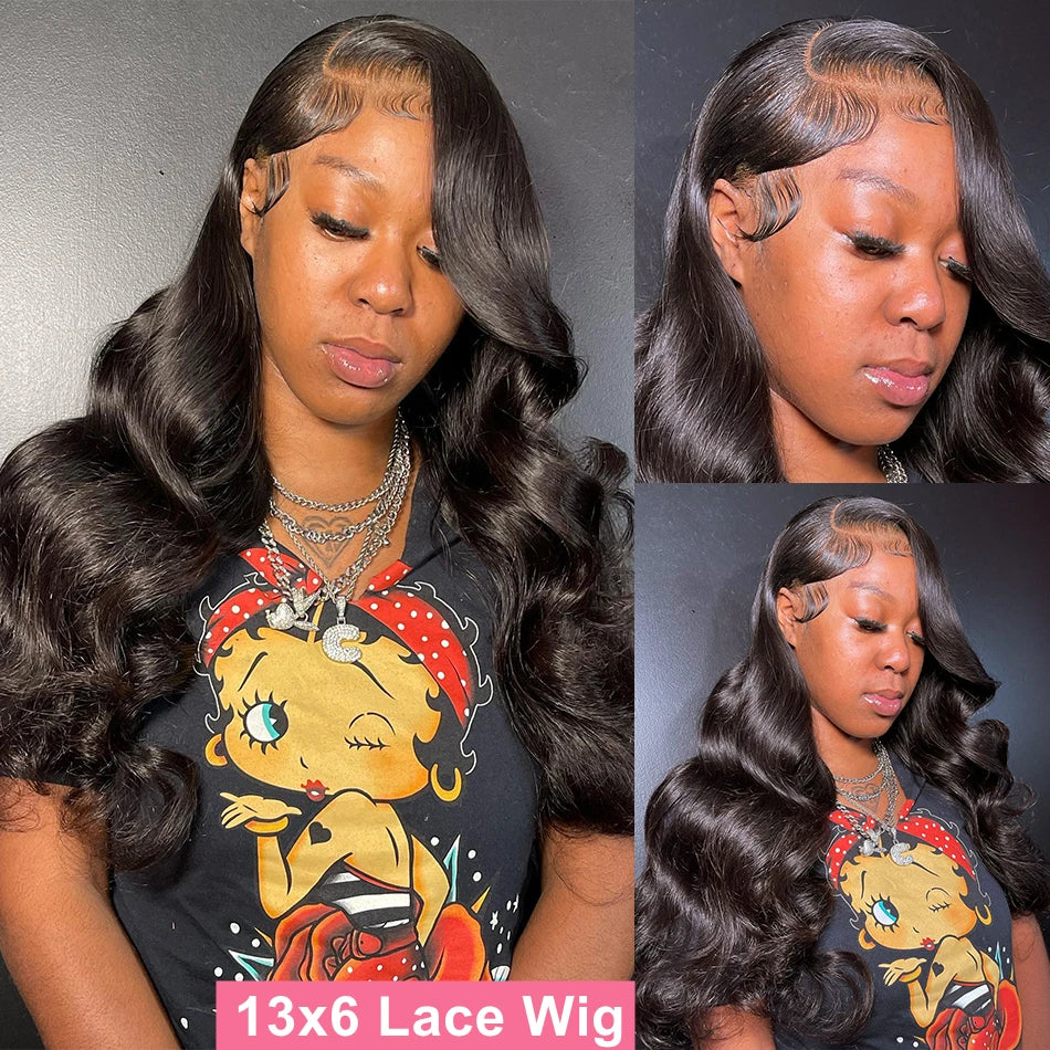 30 40 Inch 13x4 13x6 HD Body Wave Lace Front Wigs Pre-Plucked Loose Wave Lace Frontal Wig Water Wave Human Hair Wigs for Women