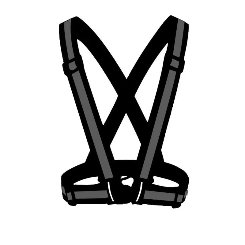 Highlight Reflective Straps Night Running Riding Clothing Vest Adjustable Safety Vest Elastic Band For Adults and Children