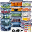 Kitchen Food Containers 12pcs-set,BPA FREE Lunch Box Sugar Cereals Storage Container