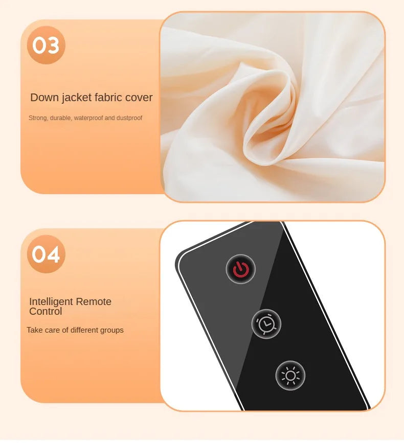 Secadora de ropa eléctrica multifuncional con control remoto, para el hogar, con armario, para suelo, secadora de ropa, aire caliente y temporizador.