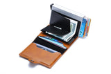 Rfid Men Card Wallets Carbon Fiber Slim Mini Wallet 14 Card Holders Small Money Bag Male Purses