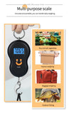 Electronic 50Kg 10g Hanging Scale LCD Kitchen Digital Scale BackLight Fishing Weights Pocket Scale Travel Luggage Scales