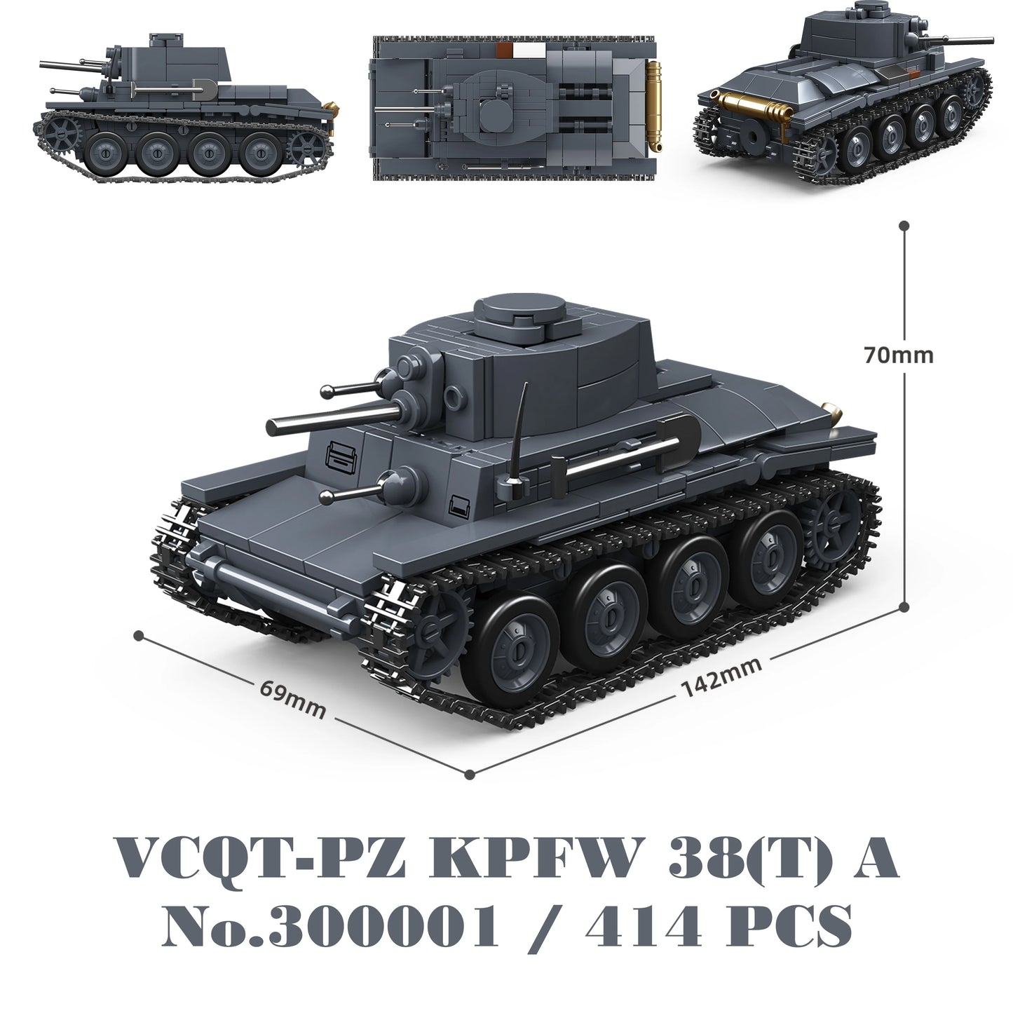 Military WW2 Tanks Tiger Sherman T34 Panzer Vehicle Airplane Army Soldier Weapons Model Building Block Brick Children Kids Toys