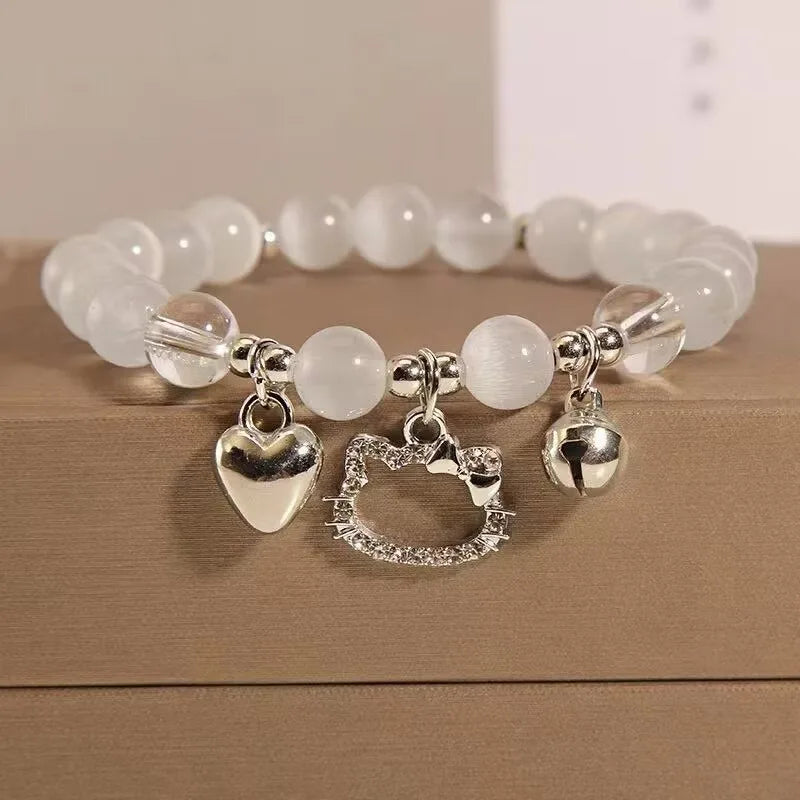 Nueva pulsera Hellokittys Y2k, pulsera Kawaii, colgante ajustable, joyería de moda de dibujos animados para niñas, regalo de cumpleaños y Navidad para mujer.