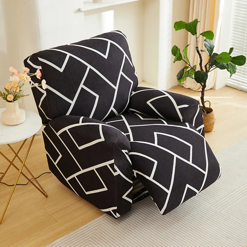 Elastic Recliner Sofa Cover Printed Slipcover Chair Sofa Protector Relax Armchair Stretch Couch Covers For Living Room