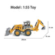 2 in 1 Toys for Boys Alloy Tractor Kids Excavator Bulldozer Miniature Truck Model Diecast Engineering Vehicle Children Gifts