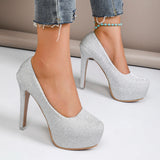 Zapatos De tacón para Mujer, novedad De verano, tacones sexis De aguja, Zapatos informales De talla grande con plataforma, Zapatos De boda De lujo para Mujer, Zapatos De Mujer