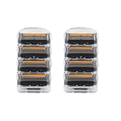 Old-fashioned Genuine Fusion Razor for Men Face Hair Shaving Removal Safety Manul Shaver Replacement Razor Blades Cassettes