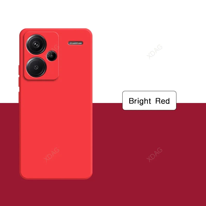 Original Soft Case for Xiaomi Redmi Note13 Note 13 Pro Plus Pro+ 13Pro+ 5G Shockproof Full Protective Liquid Silicone Back Cover