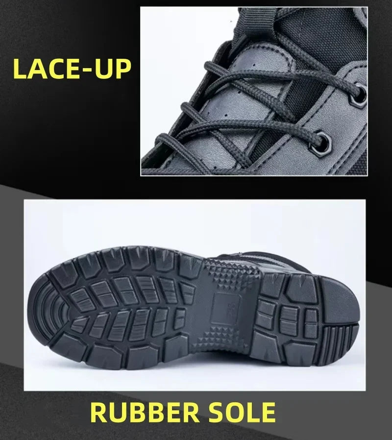 Summer Breathable Tactical boots Mesh Boot Waterproof Soft Shoe Wear-resistant Combat boot anti-skid Outdoor Hiking Walking Boot