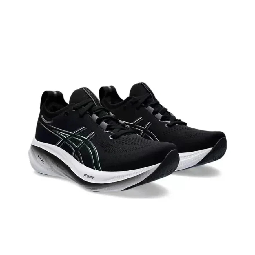 Zapatillas de running originales Asics Nimbus 26 para hombre, de caña baja, con amortiguación, para exteriores, antideslizantes y transpirables.