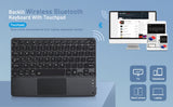 Wireless Backlit Bluetooth with Touchpad Ultra Slim 7-Colors Backlit Keyboard Portable Rechargeable Keyboard for ipad