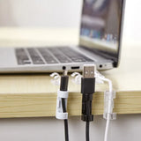 1/100Pcs Cable Clips Self-Adhesive Cable Organizer Cord Management System Cord Holder for Wire Management Desk Car Office Home