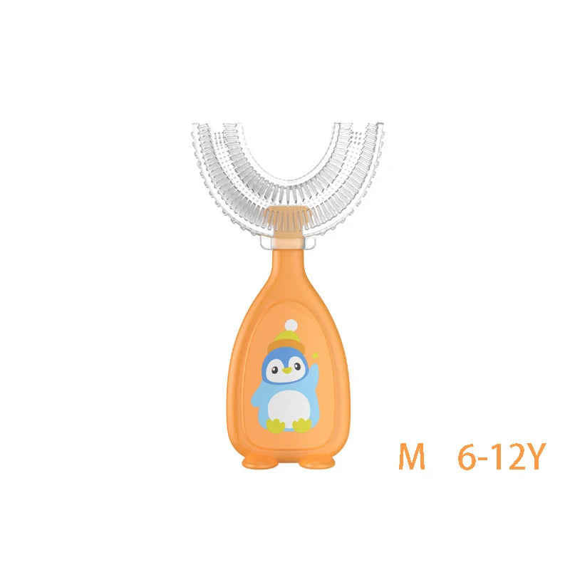 Children's 360 Degree Infant U-shaped Toothbrush Baby Health Teethers Soft Silicone Baby Brush Kids Teeth Oral Care Cleaning