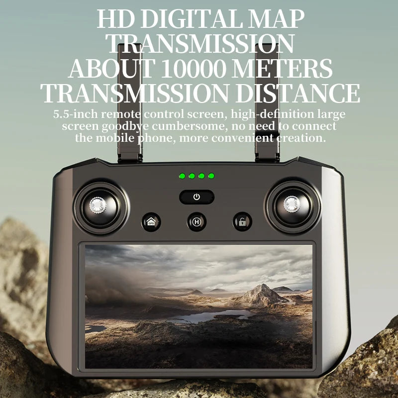 KF104 / KF104MAX2 Professional Drone With 4K Camera 3-Axis Gimbal WIFI 360 Obstacle Avoidance Touch Screen FPV Brushless RC Dron