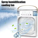 3 In 1 Summer Cooling Fan Portable Desktop Humidifier USB Mini Air Conditioners Night Light Water Mist For Home Or Office