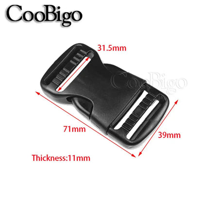20mm 25mm 32mm 38mm 50mm Plastic Hardware Dual Adjustable Side Release Buckles Backpack Belt Bag Parts Strap Webbing