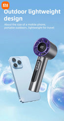Xiaomi Handheld Portable Fan 100 Wind Speeds Adjustable Usb Charging Mini Outdoor Portable Turbo Long-lasting High Speed Fan