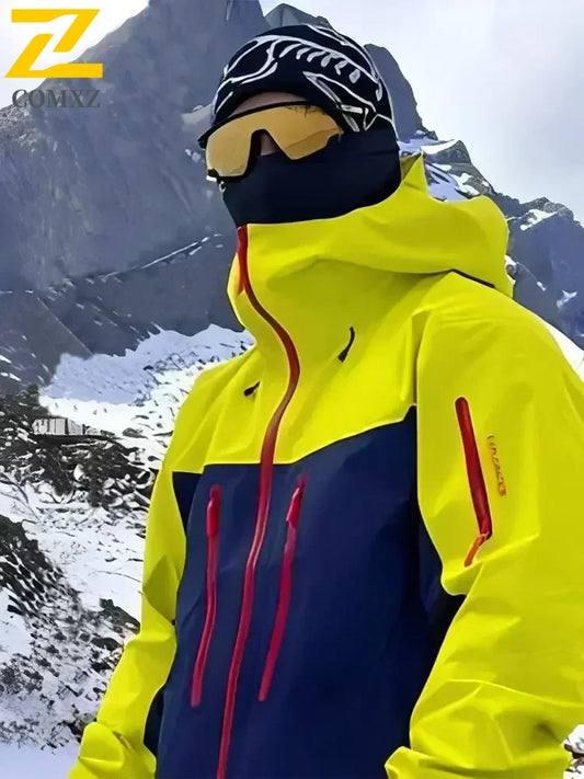 Chaqueta cortavientos impermeable y a prueba de viento para hombre, de primavera y otoño, para actividades al aire libre, montañismo, viajes, con capucha, corte entallado y versátil.