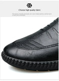 Men Leather Shoes Breathable Business Summer Slip on Loafers Man Casual Black Flats Driving Walking Shoes Moccasins