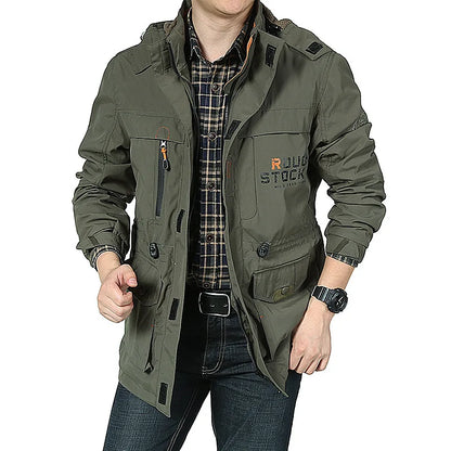 Chaqueta táctica cortavientos para hombre, impermeable, con capucha, para exteriores, deportiva, militar, talla europea, S-5XL, para escalada de campo, ropa fina