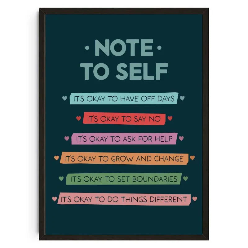 Be Kind To Your Mind Mental Health Psychological Canvas Posters Inspirational Quotes Wall Art Printed Picture Therapy Home Decor