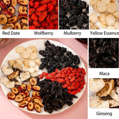 Kidney Cleansing Detox Tea Ginseng Five Treasure 6 Ingredients Natural Herbal Unisex Daily Health Care Tea