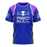 Summer New Red Bull T-shirt Men's Sports T-shirt Red Bull 3D Printed Short-sleeved Casual Oversized T-shirt Red Bull Clothing