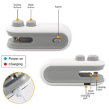 Electric Mini Heat Bag Sealing Machine Package Sealer Bags 2in1 Plastic Bag Sealing Machine Handheld Plastic Bag Heat Sealer