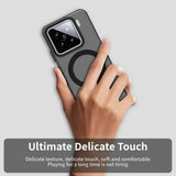 Magnetic Wireless Charging Case For Xiaomi 15 Mi 14 14T Pro Cover Candy Colors Transparent Back Shell Coque