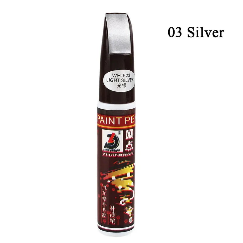 Car Paint Scratches Repair Pen Brush Waterproof Paint Marker Pen Car Tyre Tread Care Automotive Maintain Black White Red Silver