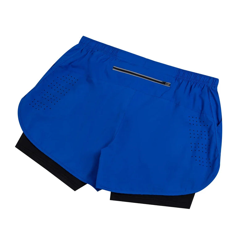 2025 New Men's Running Shorts Fitness Quick-drying Double Layer Shorts Men Workout Training sweatpants Bodybuilding Short Pants