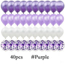 Confetti Latex Balloon for Party Decorations, Blue, Pink, Gold, Birthday, Baby Shower, Wedding, 12in, 40pcs per set 