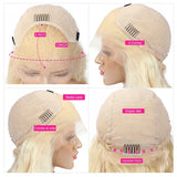 Blonde 613 13x6 Lace Frontal Wigs HD 613 Lace Front Human Hair Wigs For Women 40 Inch Long Straight Human Hair Wigs Can Be Dyed