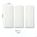 3 piezas blanco
